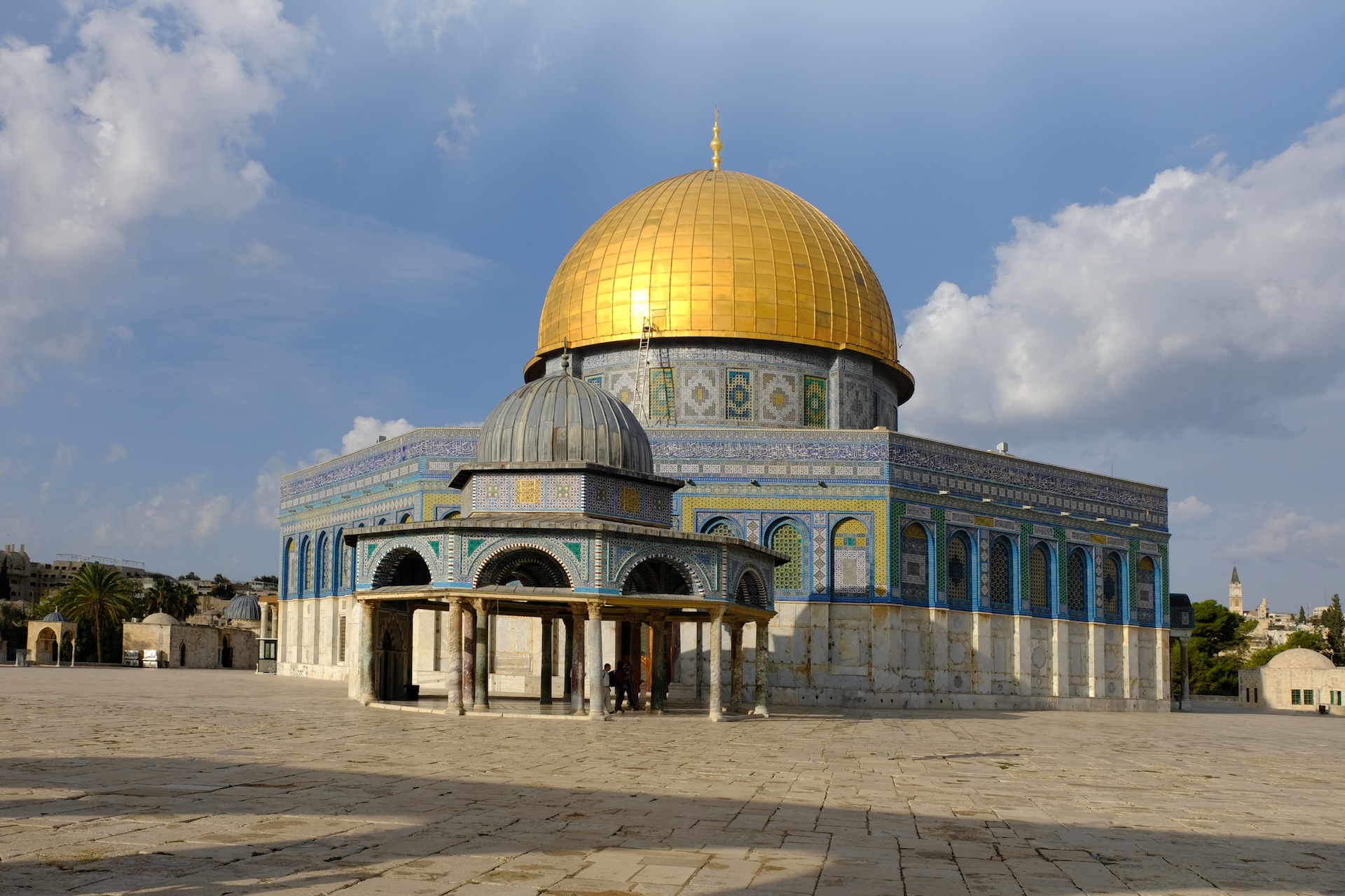 Dome of the Rock with its golden dome on the Temple Mount in Jerusalem